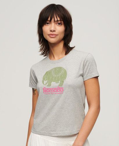 Damen x Komodo Hathi T-Shirt - Größe: 36 - Superdry - Modalova
