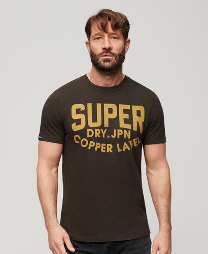 Men's Copper Label Workwear T-Shirt Black / Vintage Black Slub - Size: L - Superdry - Modalova