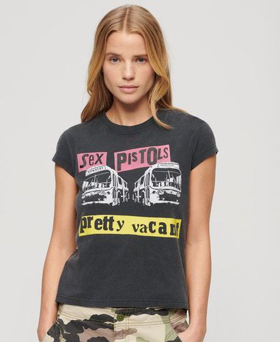 Women's Sex Pistols Limited Edition Cap Sleeve T-shirt / Heavy Amp - Size: 10 - Superdry - Modalova