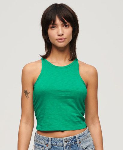 Women's Ruched Tank Top Green / Summer Green - Size: 8 - Superdry - Modalova