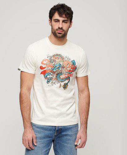 Men's Tokyo Graphic T Shirt / Off - Size: S - Superdry - Modalova