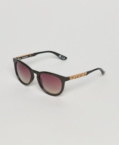 Women's Sdr Keyhole Round Sunglasses Brown / Dark Brown / Pink Fade - Size: 1SIZE - Superdry - Modalova
