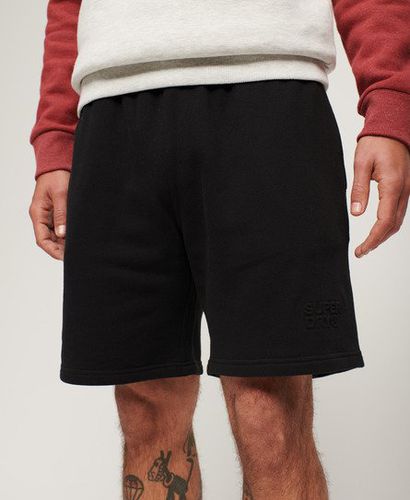 Mens Classic Sportswear Embossed Loose Shorts, Black, Size: XL - Superdry - Modalova