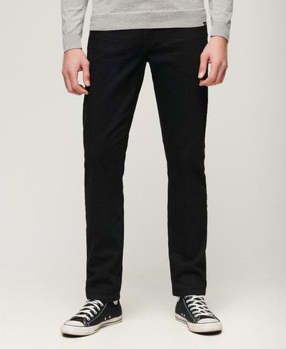 Men's Men's Cotton Slim Straight Jeans Black / Venom Washed Black Organic - Size: 32/34 - Superdry - Modalova