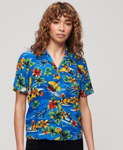 Women's Beach Resort Shirt / Dolphin Ocean - Size: 10 - Superdry - Modalova