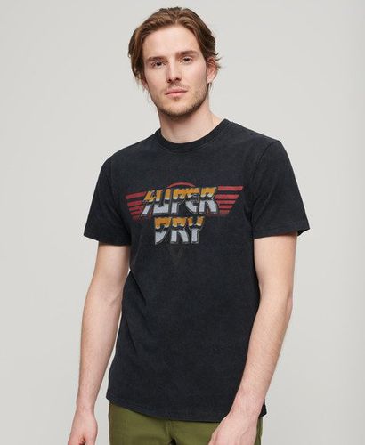 Herren T-Shirt Mit Rockband-Grafik, , Größe: M - Superdry - Modalova