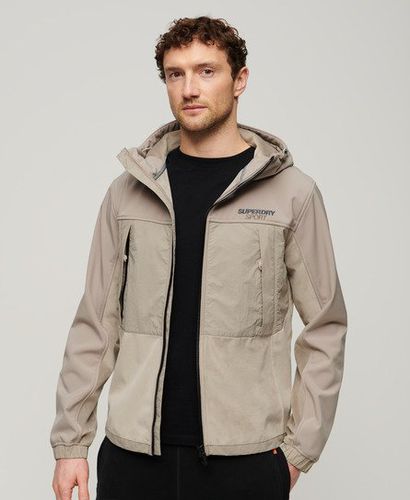 Men's Hooded Hybrid Trekker Jacket Brown / String Brown - Size: M - Superdry - Modalova