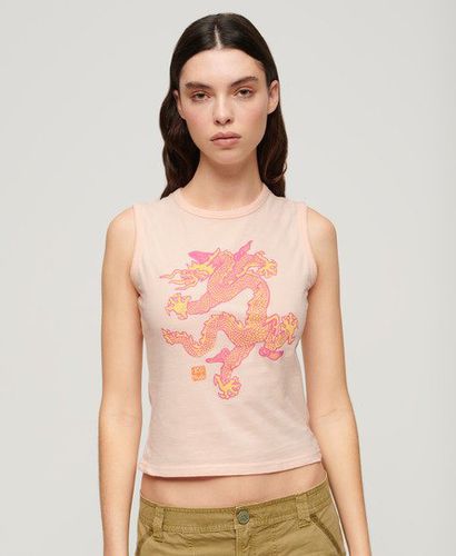 Women's x Komodo Vintage Vest Top Pink / Pink Clay - Size: 12 - Superdry - Modalova