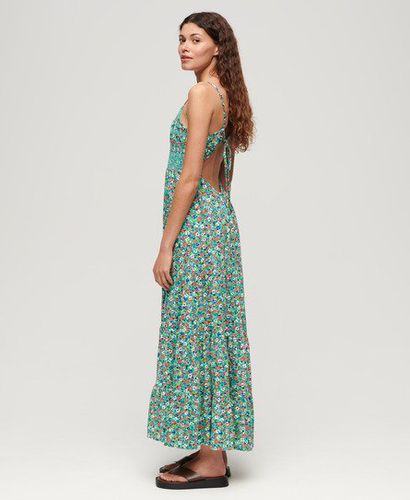 Women's Smocked Cami Maxi Dress Green / Betsy Ditsy Green - Size: 16 - Superdry - Modalova