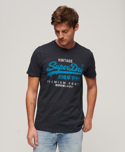 Men's Vintage Logo Premium Goods T Shirt / Marl - Size: L - Superdry - Modalova