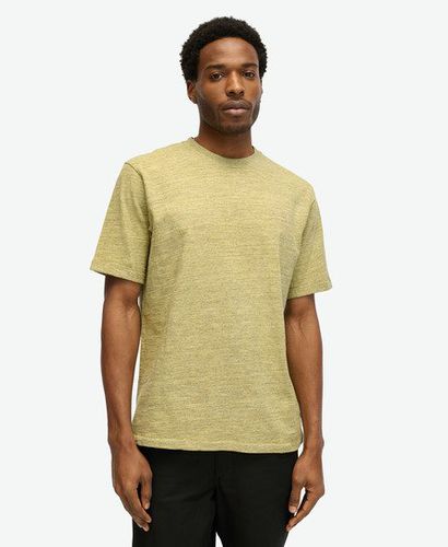 Men's Over-Dyed Slub Marl T-Shirt Yellow / Lemon Drop - Size: M - Superdry - Modalova
