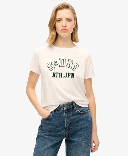 Damen Figurbetontes Athletic Essentials T-Shirt mit Grafik - Größe: 42 - Superdry - Modalova