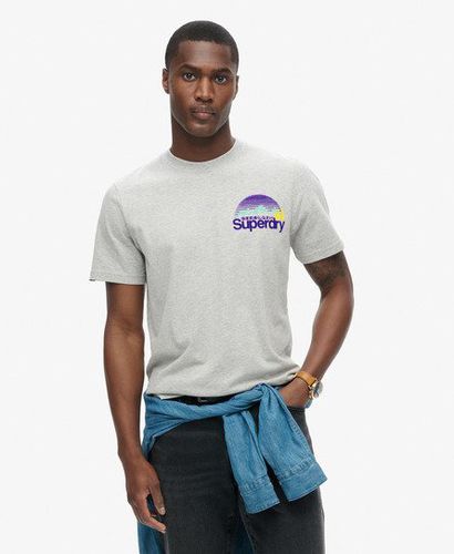 Men's Great Outdoor Chest Graphic T-Shirt Light Grey / Pumice Stone Beige Marl - Size: M - Superdry - Modalova