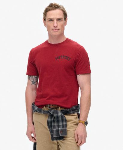 Men's Tattoo Graphic T-Shirt Red / Winery Red - Size: Xxl - Superdry - Modalova