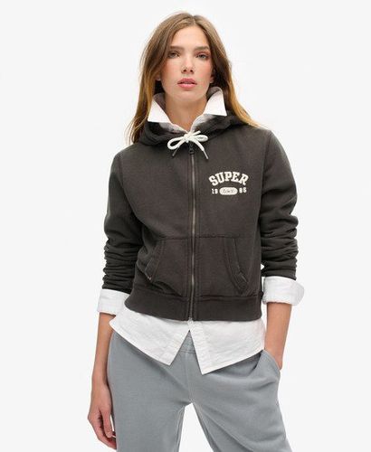 Damen Lässige, Verkürzte Athletic Essentials Kapuzenjacke - Größe: 34 - Superdry - Modalova