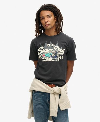 Herren T-Shirt mit New York-Grafik - Größe: L - Superdry - Modalova