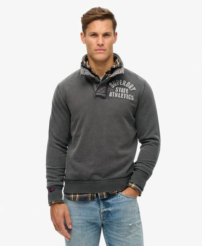 Herren Vintage Athletic Henley Jumper - Größe: L - Superdry - Modalova