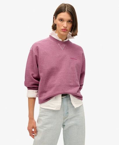 Ladies Classic Essential Logo Overdyed Sweatshirt, Pink, Size: 12 - Superdry - Modalova