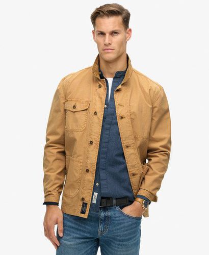 Men's The Merchant Store - Cotton Work Jacket Beige / Shaker Beige - Size: L - Superdry - Modalova