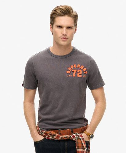 Men's Vintage Athletic Short Sleeve T-Shirt Dark Grey / Graphite Black - Size: M - Superdry - Modalova