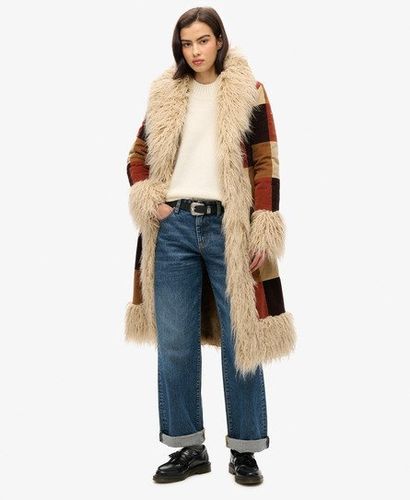 Damen und Langer Afghan-Mantel im Patchwork-Look, Größe: 36 - Superdry - Modalova