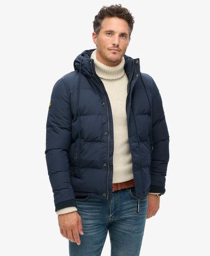 Men's Fully lined Everest Hooded Puffer Jacket, Navy Blue, Size: XL - Superdry - Modalova
