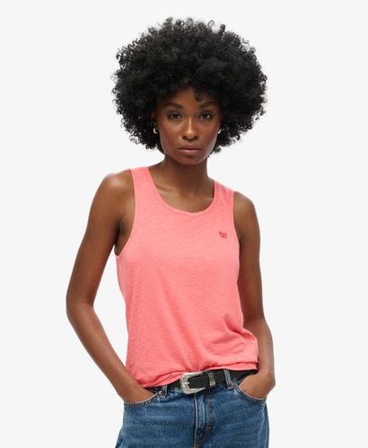 Ladies Classic Scoop Neck Tank Top, Pink, Size: 8 - Superdry - Modalova