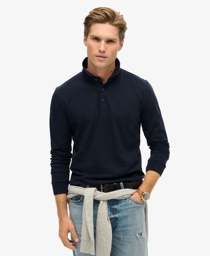 Men's Langärmeliges Polohemd aus Baumwollpikee - Größe: XL - Superdry - Modalova