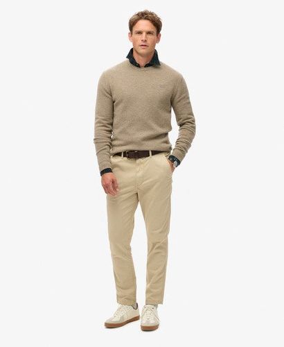 Men's International Chino Pants Cream / Chateau Gray - Size: 28/32 - Superdry - Modalova