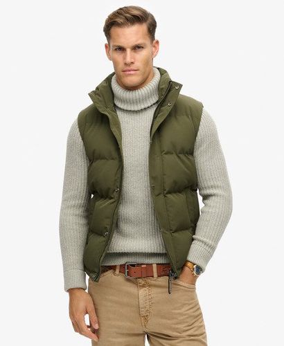 Men's Non-Hooded Everest Gilet Green / Surplus Goods Olive Green - Size: M - Superdry - Modalova