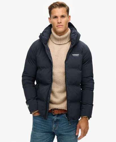 Men's Hooded Boxy Puffer Jacket Navy / Eclipse Navy - Size: L - Superdry - Modalova