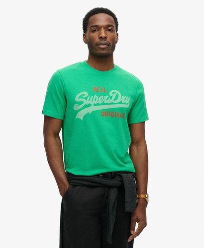 Men's Vintage Logo Soda Pop T-Shirt Green / Drop Kick Green - Size: XL - Superdry - Modalova