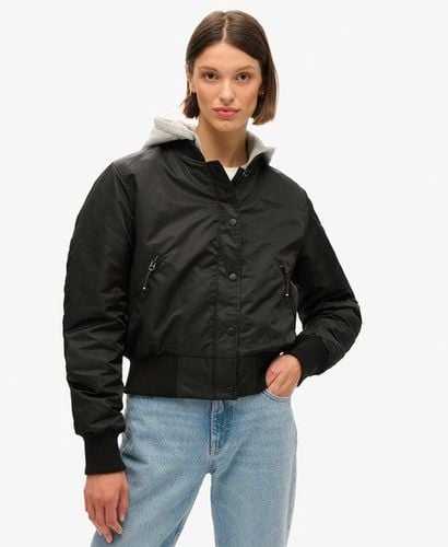 Damen Bomberjacke mit Kapuze - Größe: 40 - Superdry - Modalova