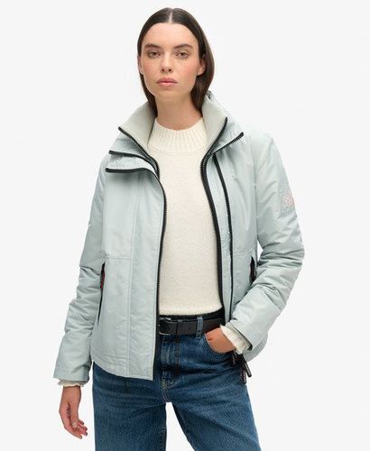 Women's Mountain Windbreaker Jacket Light Grey / Puritan Grey - Size: 16 - Superdry - Modalova