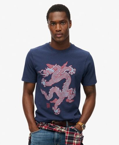 Men's x Komodo Vintage T-Shirt Navy Blue / Richest Navy - Size: XL - Superdry - Modalova