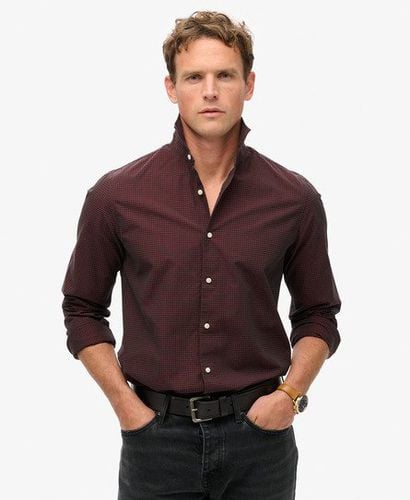 Men's Causal Long-Sleeved Shirt Red / Red/Green Check - Size: M - Superdry - Modalova