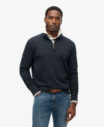 Herren Core Logo Henley-Sweatshirt - Größe: S - Superdry - Modalova