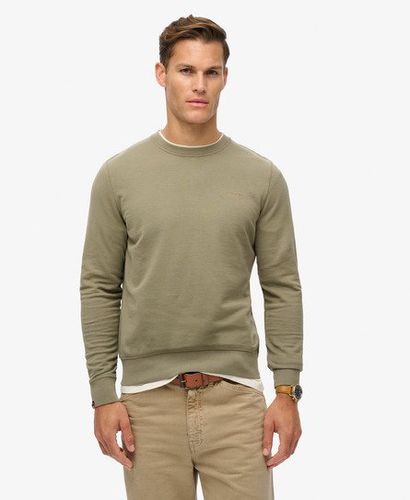 Men's Classic Essential Sweatshirt Khaki / Light Khaki Green - Size: M - Superdry - Modalova