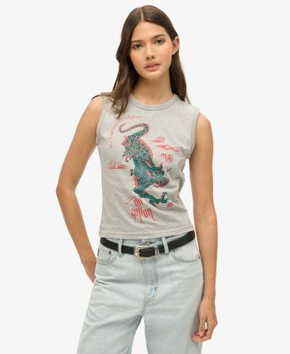 Damen Schmales x Komodo Kailash Dragon Tanktop - Größe: 36 - Superdry - Modalova