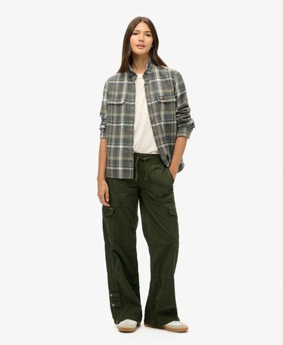 Women's Cargohose mit Weitem Beinschnitt und Niedriger Leibhöhe - Größe: 36 - Superdry - Modalova