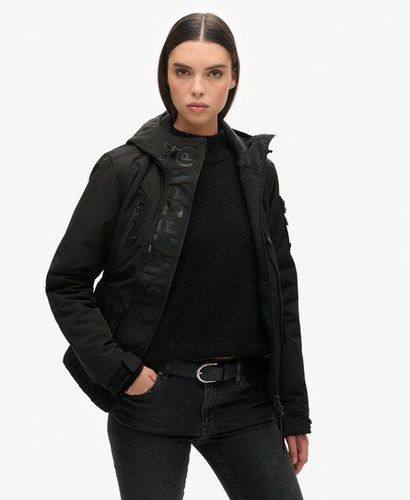 Women's Hooded Ultimate SD-Windcheater Jacket Black / Jet Black/Black - Size: 12 - Superdry - Modalova