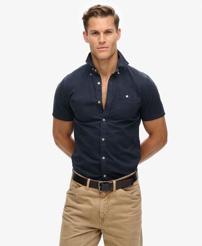 Men's The Merchant Store - Short Sleeve Shirt Navy / Eclipse Navy - Size: M - Superdry - Modalova