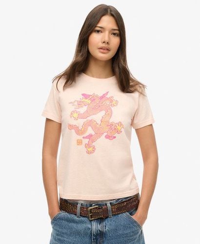 Damen x Komodo Dragon Slim T-Shirt - Größe: 36 - Superdry - Modalova