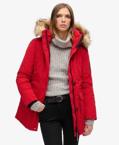 Women's Everest Parka mit Kunstfellkapuze - Größe: 38 - Superdry - Modalova