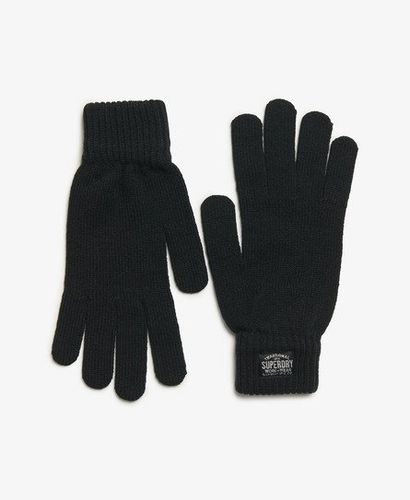 Women's Classic Knitted Gloves Black / New Jet Black - Size: M/L - Superdry - Modalova