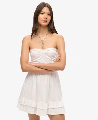 Women's Bandeau-Minikleid mit Spitze im 50er-Jahre-Stil - Größe: 40 - Superdry - Modalova