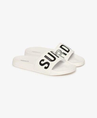 Women's Code Core Pool Sliders White / Optic/black - Size: M - Superdry - Modalova