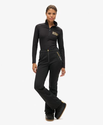 Damen Sport Schmal Geschnittene Softshell-Skihose mit Logo-Druck, Größe: 40 - Superdry - Modalova