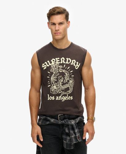 Herren Tanktop mit Tattoo-Grafik - Größe: S - Superdry - Modalova