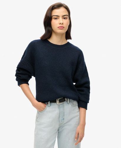 Damen Angerauter Pullover mit Rundhalsausschnitt - Größe: 36 - Superdry - Modalova